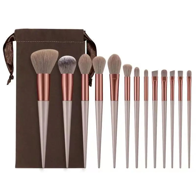 Ensemble de pinceaux de maquillage doux et duveteux de 13 pièces